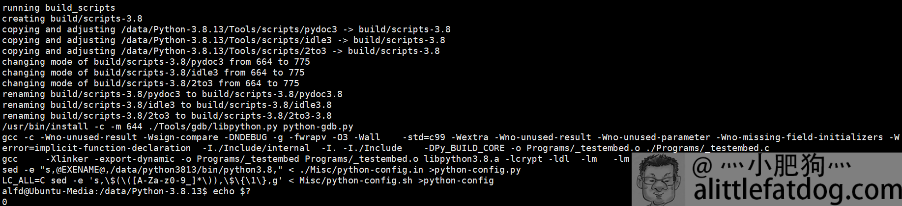 Python-3.8.13第一次编译成功